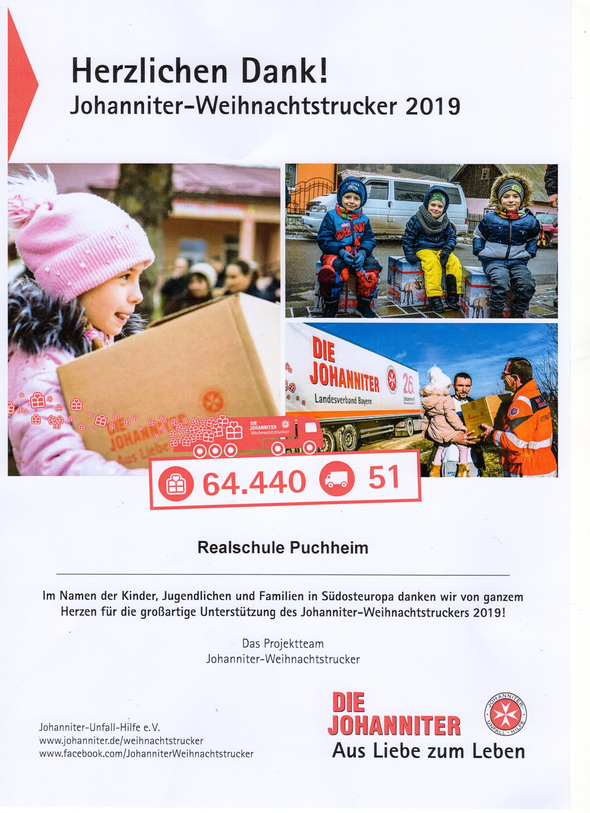 Weihnachtstrucker Johanniter 2019