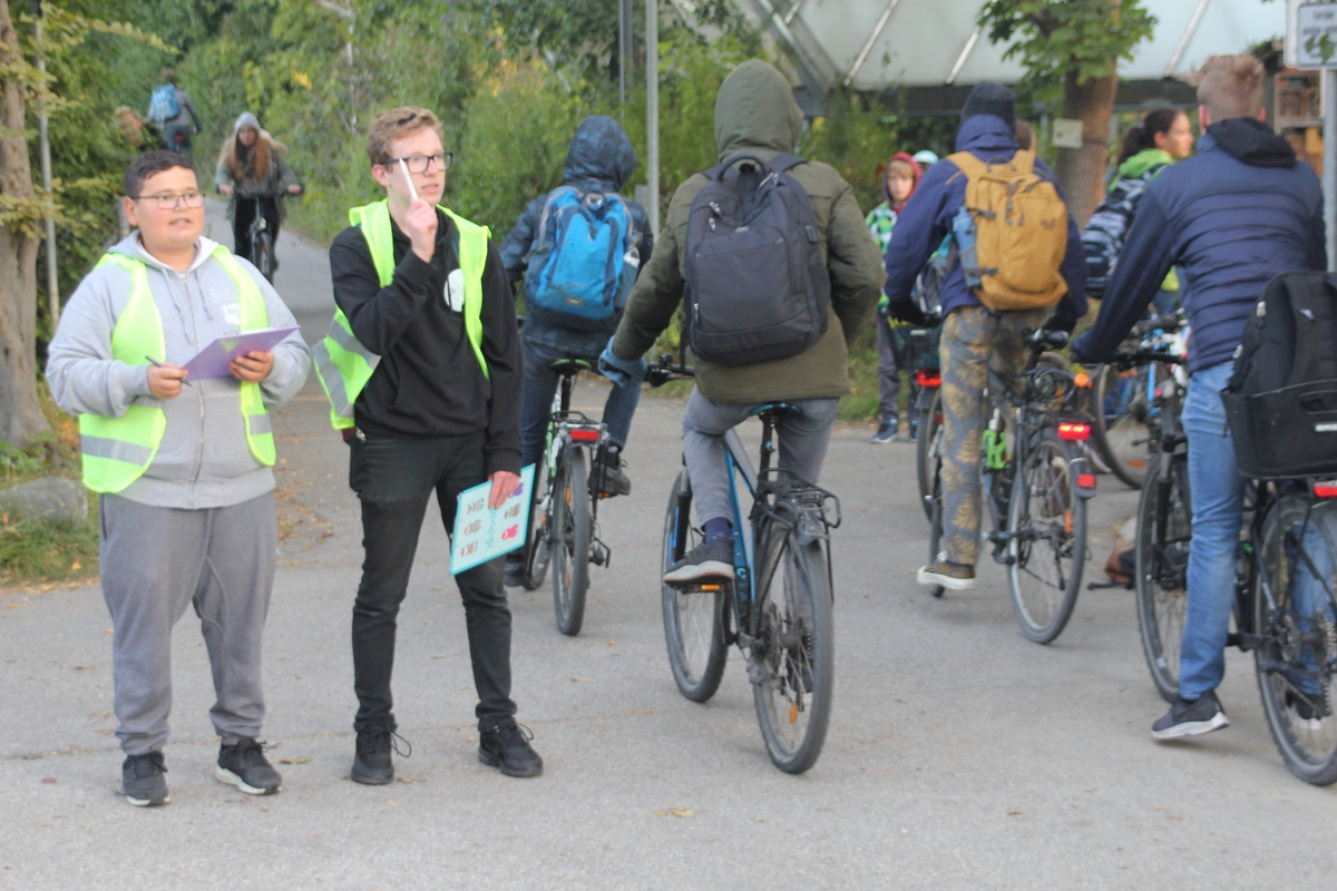 Fahrradfahren für den Umweltschutz