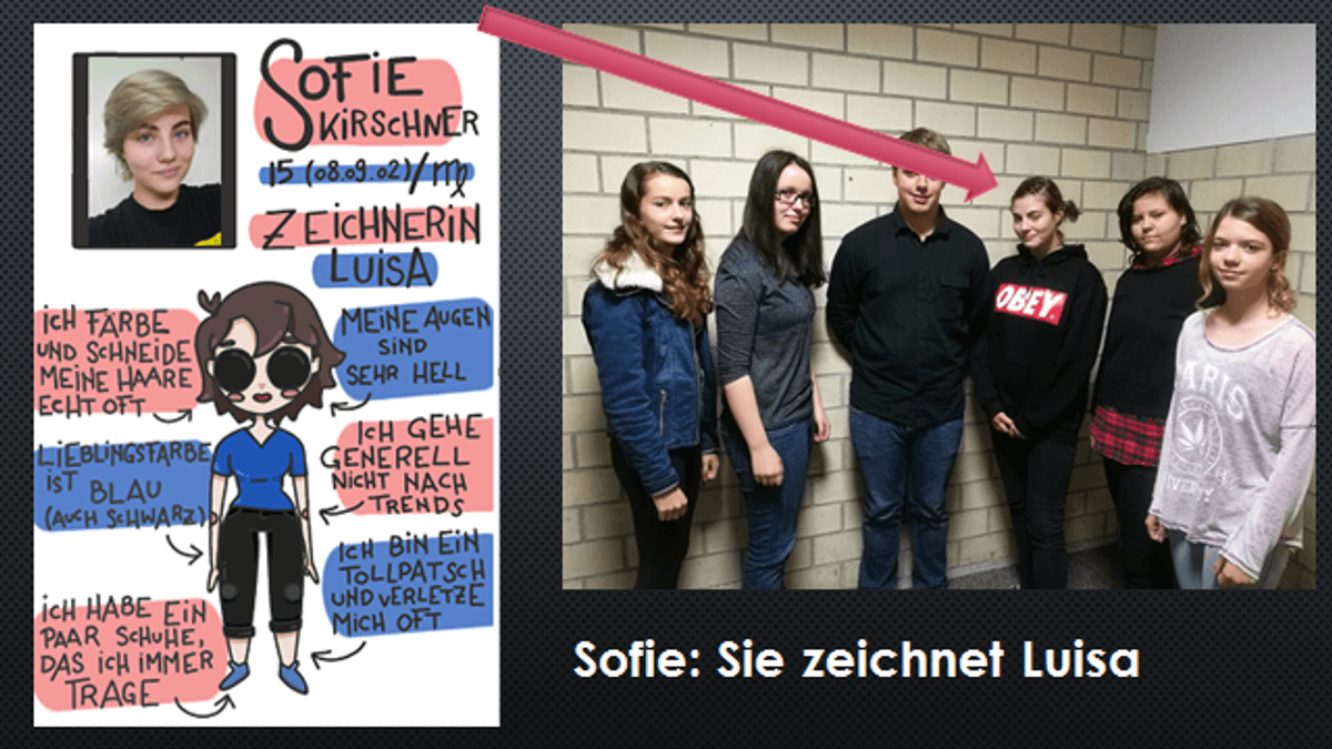 Schüler schreiben ein Buch