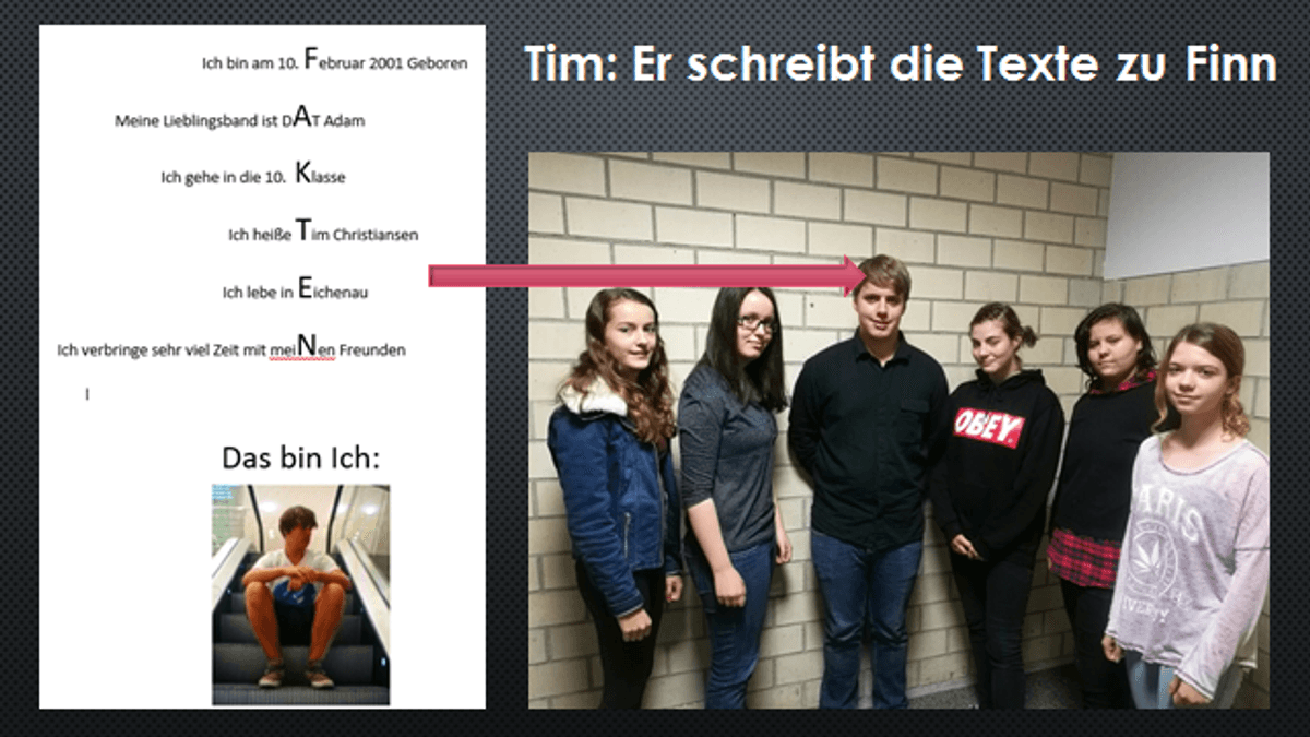 Schüler schreiben ein Buch
