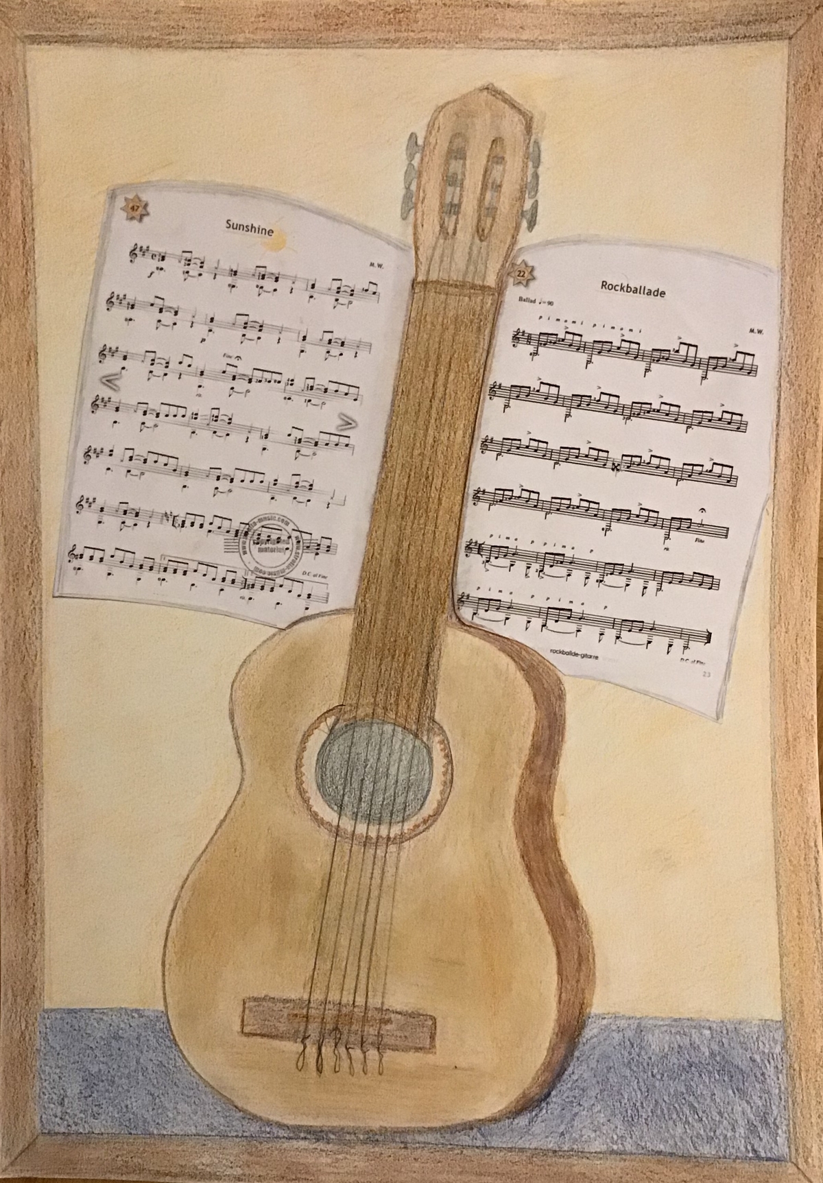 Schueler der 6b - Schoenheit der Gitarrenklänge