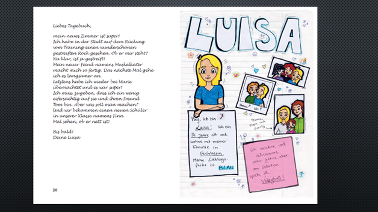 Schüler schreiben ein Buch