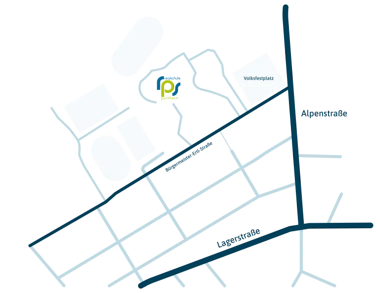 Anfahrtskarte Realschule Puchheim
