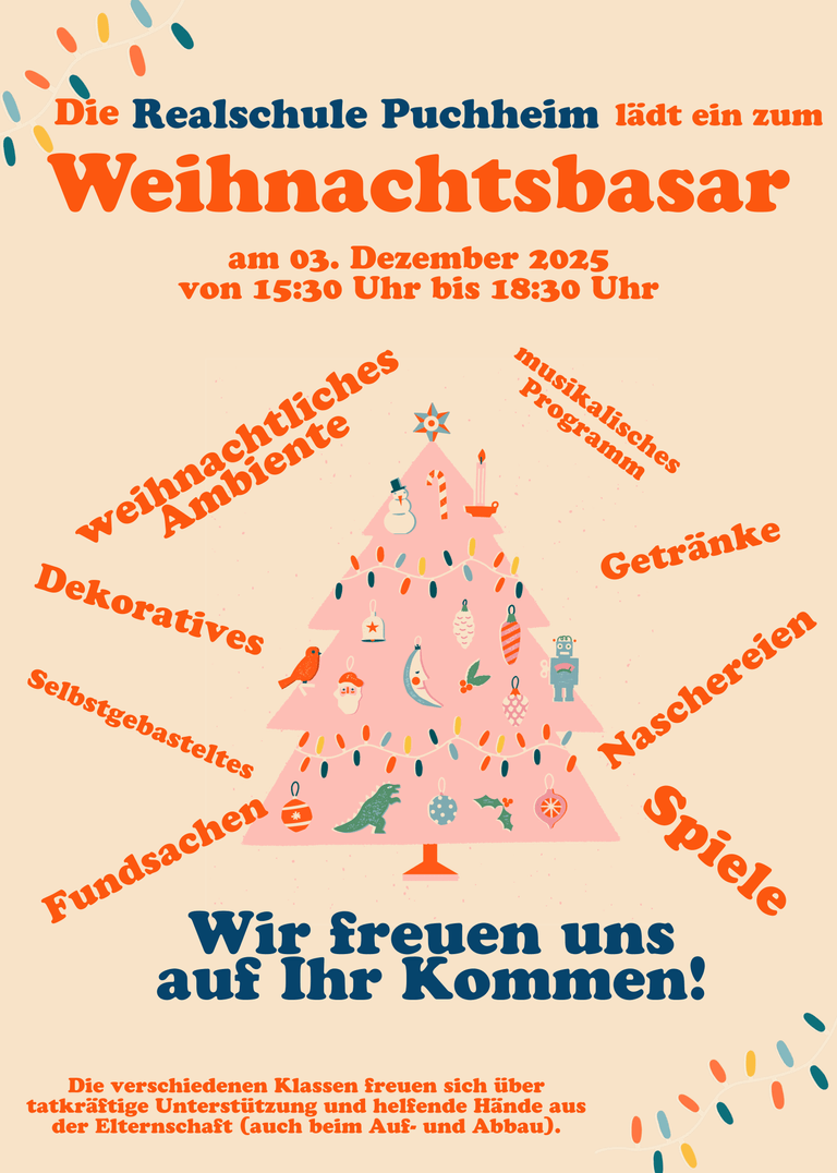 Einladung zum Weihnachtsbasar